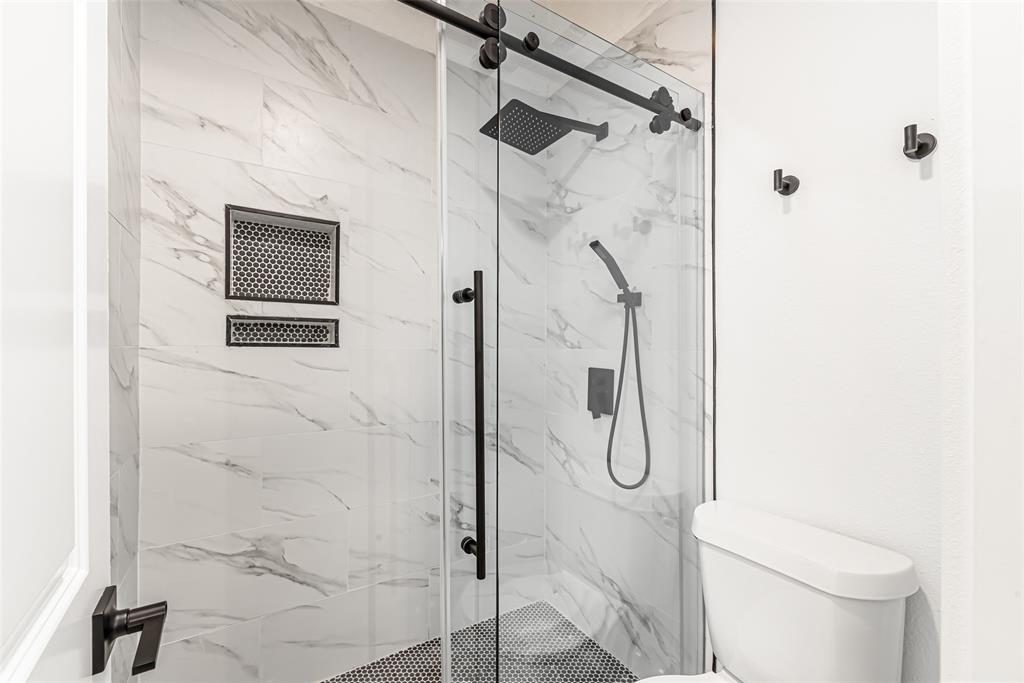 Walk-in shower after conversion